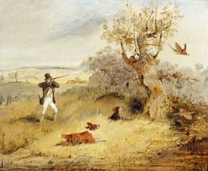 Pheasant Shooting by Henry Thomas Alken